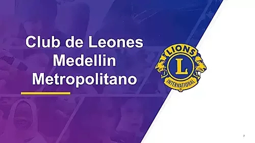 bandera del club de leones Medellín Metropolitano