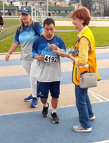 Dama leon Josefa Arboleda en evento deportivo  en guarne Antioquia